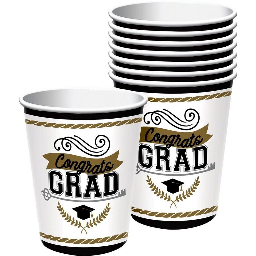 Achievement Is Key Graduation Party Tableware Kit for 50 Guests